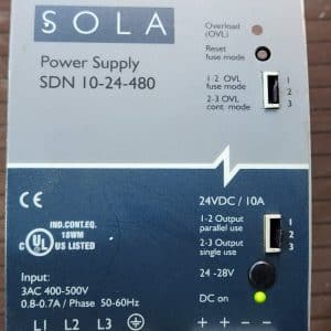 SOLA 10-24-480 DC Power Supply