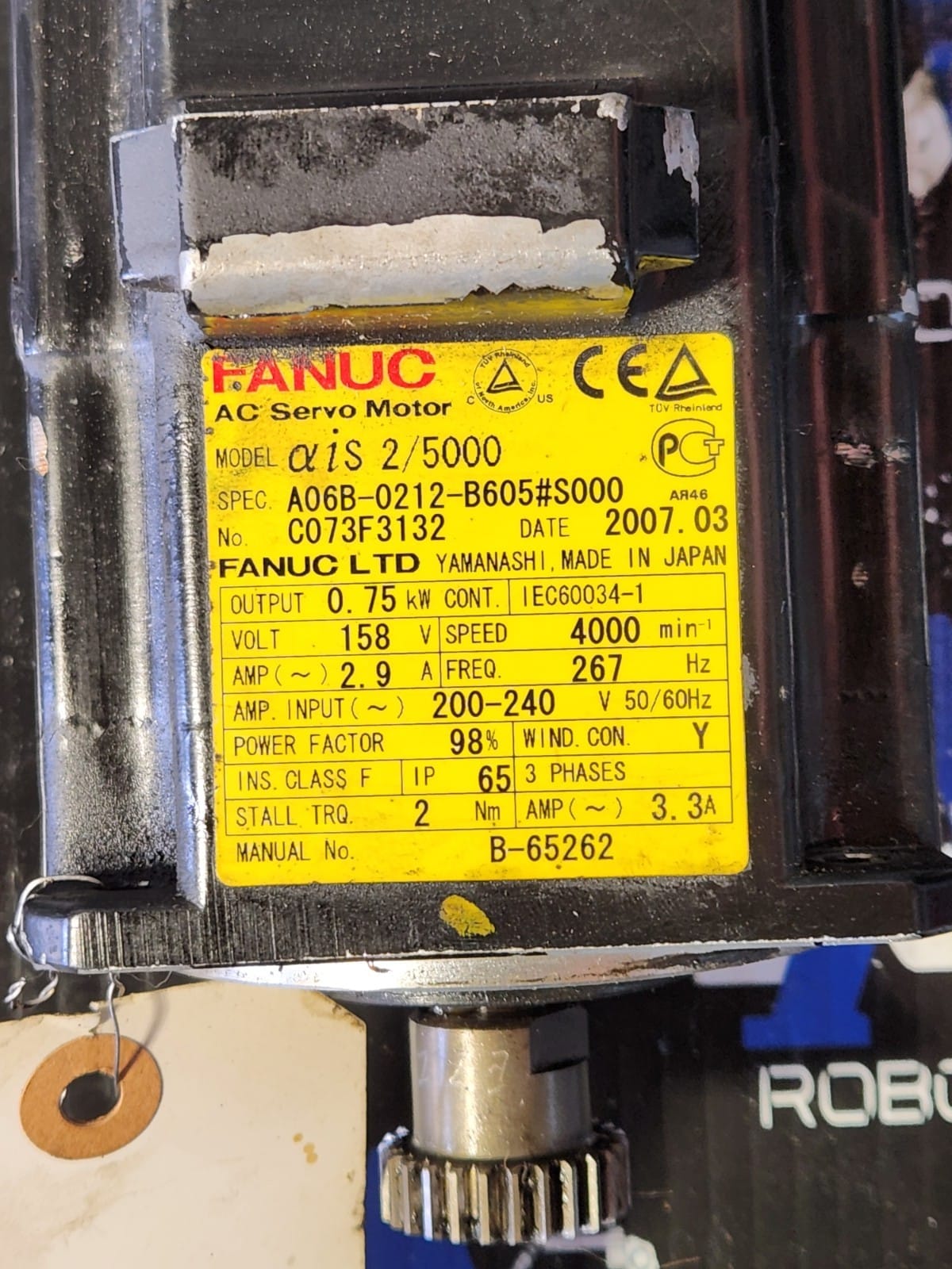 Fanuc A06B-2212-B605#S000 - Image 5