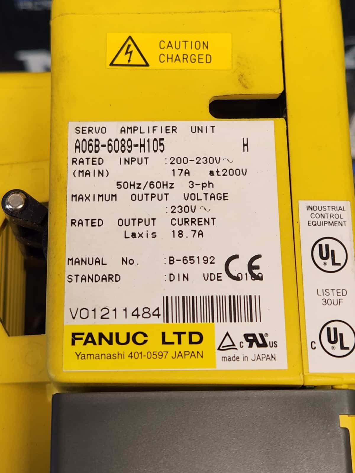 Fanuc A06B-6089-H105 Servo Amplifier - Image 2