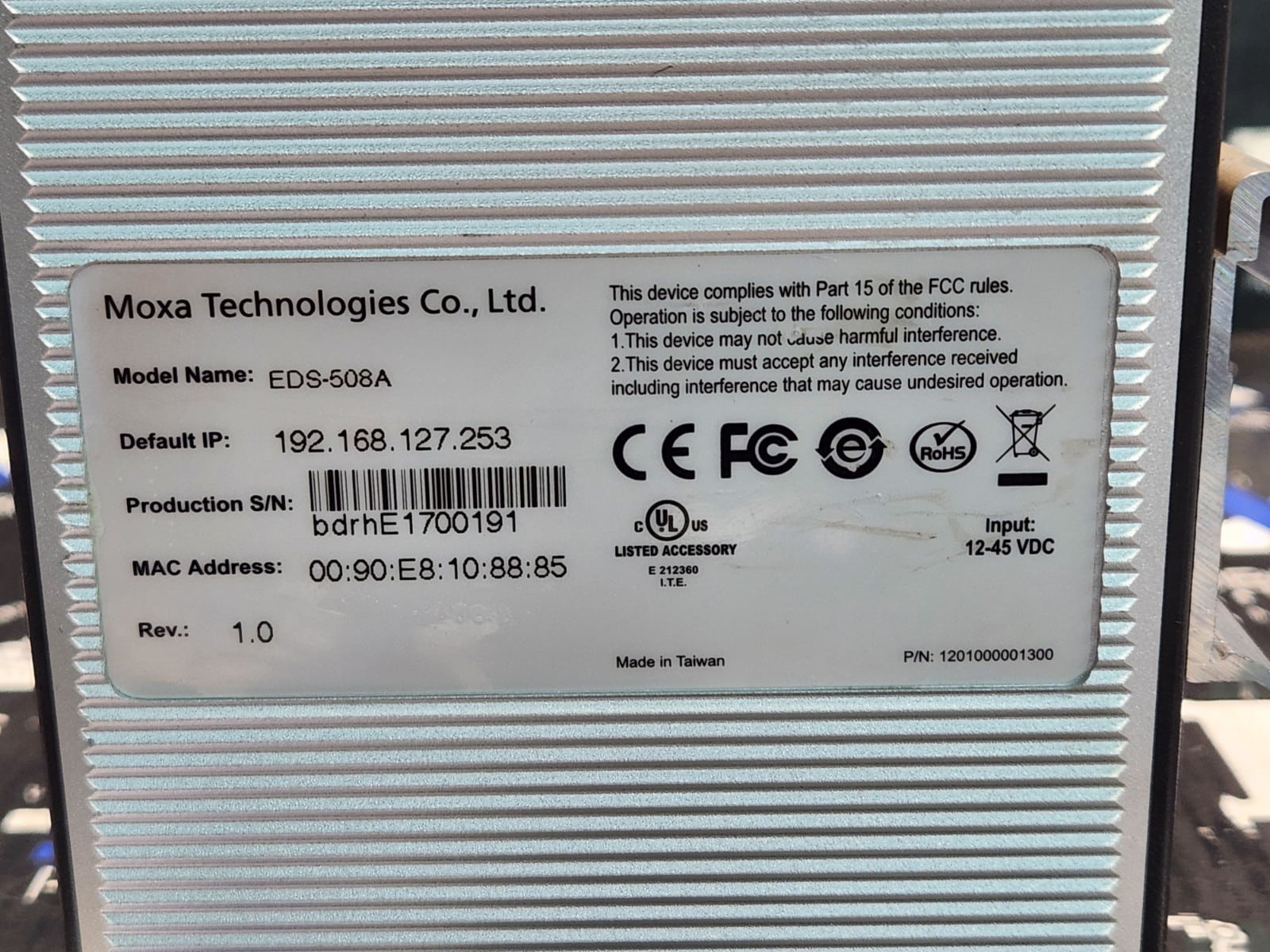 Moxa EDS-508A Ethernet Switch - Image 5