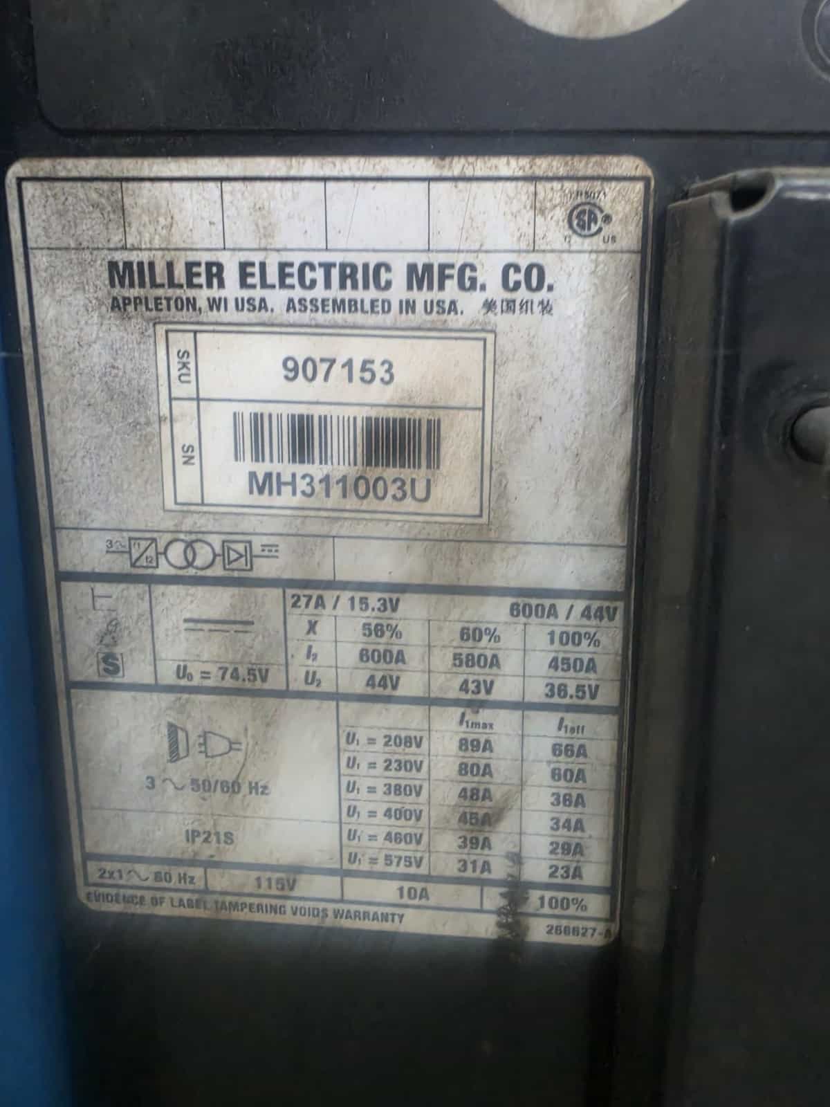 Miller Auto Axcess 450 Welder - Image 3