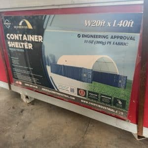 Lot #66 NEW Chery Industrial Container Shelter (20x40)
